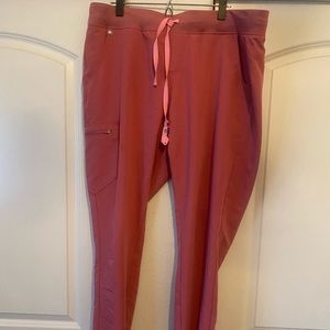 Figs Zamora joggers XXL Tall Quartz Breast Cancer Awareness